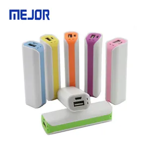 Batom em usb com cabo usb 2600mah, batom em forma de carregador portátil para telefone, presente mini carregador usb