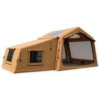 Tente de camping gonflable personnalisée de 8 mètres carrés, style Moyen-Orient, en coton TC, avec poutres hexagonales, abri familial