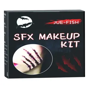 SFX Zombie Make Up Blood Molding Wound Skin Wax Makeup Kit Wound Sculpting Scar Wax Scary Painted Cosmetic Set