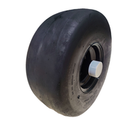 15x6.00-6 pneu sans plat et ensemble de roue en acier roulement en caoutchouc Durable pour tondeuse à gazon d'équitation