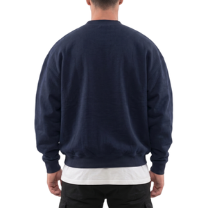 Custom Logo <b>Men</b> Women Blank Tracksuit Fleece Crewneck Sweatshirt Pants Set 6677 Wholesale Clothing Manufacturer Sweat suits - Product Image 3