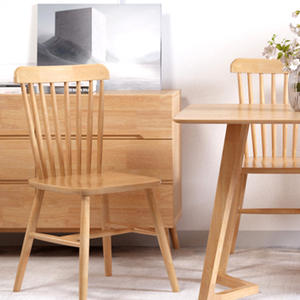 Chaises de salle à manger au design moderne, ergonomiques, avec dossier croisé, en bois massif, meubles de restaurant pour usage domestique - Product Image 4