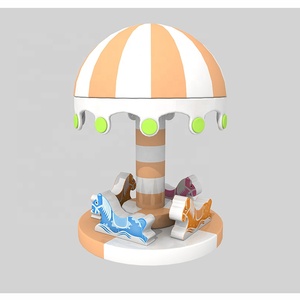 Juego Suave para Niños, Área de Juegos Suave, Caballito Eléctrico Giratorio con Música, Parque Infantil, Silla Giratoria - Product Image 3