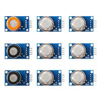 KUONGSHUN Set Starter belajar Robotlinking, pendidikan Batang langsung pabrik 9In1 modul elektronik Sensor Gas UNTUK Arduino