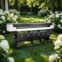 NUEVO Impresora de inyección de tinta ecosolvente rollo a rollo CMYK I3200/I1600 de alta velocidad doble de 50 m²/h, automática de 3200 mm para pancartas, etiquetas y papel