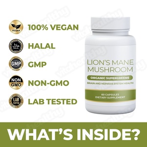 Vitahealthy OEM/ODM Cápsulas de Melena de León Más Vendidas Suplemento Dietético Orgánico de Superverdes para la Salud Cerebral de Adultos - Product Image 4