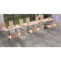 Chaises et tables de restaurant modernes en bois massif pour 2 personnes, pour cafés et centres commerciaux, Express Furnitures