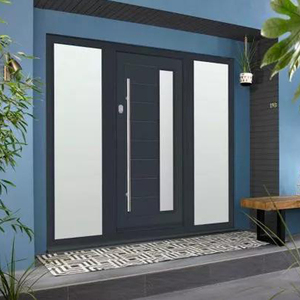 <span class=keywords><strong>Porte</strong></span> d'entrée double moderne personnalisée en PVC pour l'<span class=keywords><strong>extérieur</strong></span>, <span class=keywords><strong>porte</strong></span> à battants en verre commercial en PVC - Product Image 3