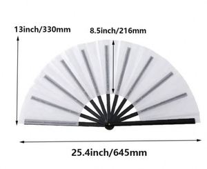 พัดลมมือหมุนพลาสติกขนาด 10 นิ้ว ยี่ห้อกวนเซ็น งานฝีมือ DIY วาดลายด้วยมือ เป็นมิตรกับสิ่งแวดล้อม ปรับแต่งได้ - Product Image 3