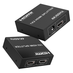 Répartiteur HDTV haute définition 1x2 4K 60Hz, 1 entrée 2 sorties, pour double écran miroir pour HDTV <span class=keywords><strong>PS5</strong></span> Xbox - Product Image 2