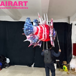 Décorations de parade, marionnettes gonflables en forme de <span class=keywords><strong>poisson</strong></span>, costumes gonflables pour adultes en forme d'animaux marins pour exposition - Product Image 6