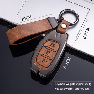 Alliage de Zinc <span class=keywords><strong>clé</strong></span> sac <span class=keywords><strong>coque</strong></span> <span class=keywords><strong>clé</strong></span> étui pour <span class=keywords><strong>Hyundai</strong></span> IX35 Sonata Veloster HD 78 Staria <span class=keywords><strong>clé</strong></span> couverture voiture accessoires - Product Image 4