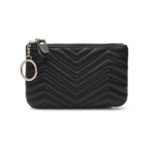 <span class=keywords><strong>Portafoglio</strong></span> in pelle con portamonete trapuntato <span class=keywords><strong>portachiavi</strong></span> moda per <span class=keywords><strong>uomo</strong></span> donna porta carte di credito regalo - Product Image 5