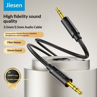 Câble audio 3,5 mm double prise et double RCA, répartiteur audio pour ordinateur avec conducteur en cuivre sans oxygène, mâle-mâle