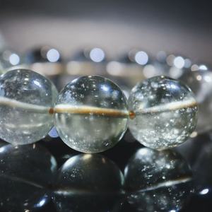 Bracelet en verre du désert libyen rare, gemme pharaonique, relique cosmique, météorite jaune, pierres de météorite claires pour la purification - Product Image 3