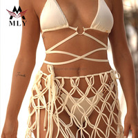 MLY Nouvelle tendance Maillots de bain String Luxe Triangle Couleur unie Bikini personnalisé Fabricant