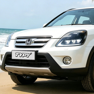 Conjunto de faros delanteros TYPY para Honda CRV 2004-2006, conversión de lentes láser, luces diurnas LED y luces direccionales secuenciales - Product Image 6