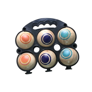 Vente en gros <span class=keywords><strong>Boule</strong></span> de <span class=keywords><strong>pétanque</strong></span> en <span class=keywords><strong>bois</strong></span> personnalisée avec boccia en <span class=keywords><strong>bois</strong></span> Jeu de jardin 7cm certifié FSC EN71 - Product Image 2