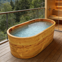 Baignoire autoportante moderne en acier inoxydable 304 OEM, baignoire à glace à froid pour usage hôtelier, écologique, vente directe usine