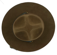 NL161 Chapeau de Sergent en Laine Unisexe pour Adulte, Casquette de Scout avec Cordon Coupe-Vent