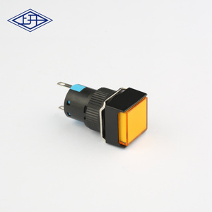 16mm 6V 12V 24V 110V 220V nhựa LED chỉ số ánh sáng đa màu tín hiệu thí điểm đèn vuông tròn Chỉ số đèn cho thiết bị - Product Image 3