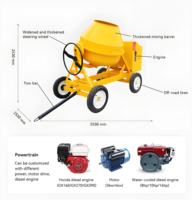 Vend des mélangeurs à béton manuels certifiés CE, des mélangeurs à tambour diesel-électriques et des mélangeurs mobiles pour la construction routière en Afrique du Sud.