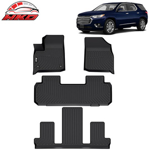 Fits <b>For</b> Chevy Traverse Limited 2018-2024 7-Seat Floor Mats All Weather TPE <b>Carpet</b> 3D Molded Waterproof - Product Image 1