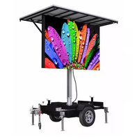 Camion publicitaire mobile étanche p2.5 p5 p10 carré lightbox cercle panneau de circulation solaire affichage led extérieur