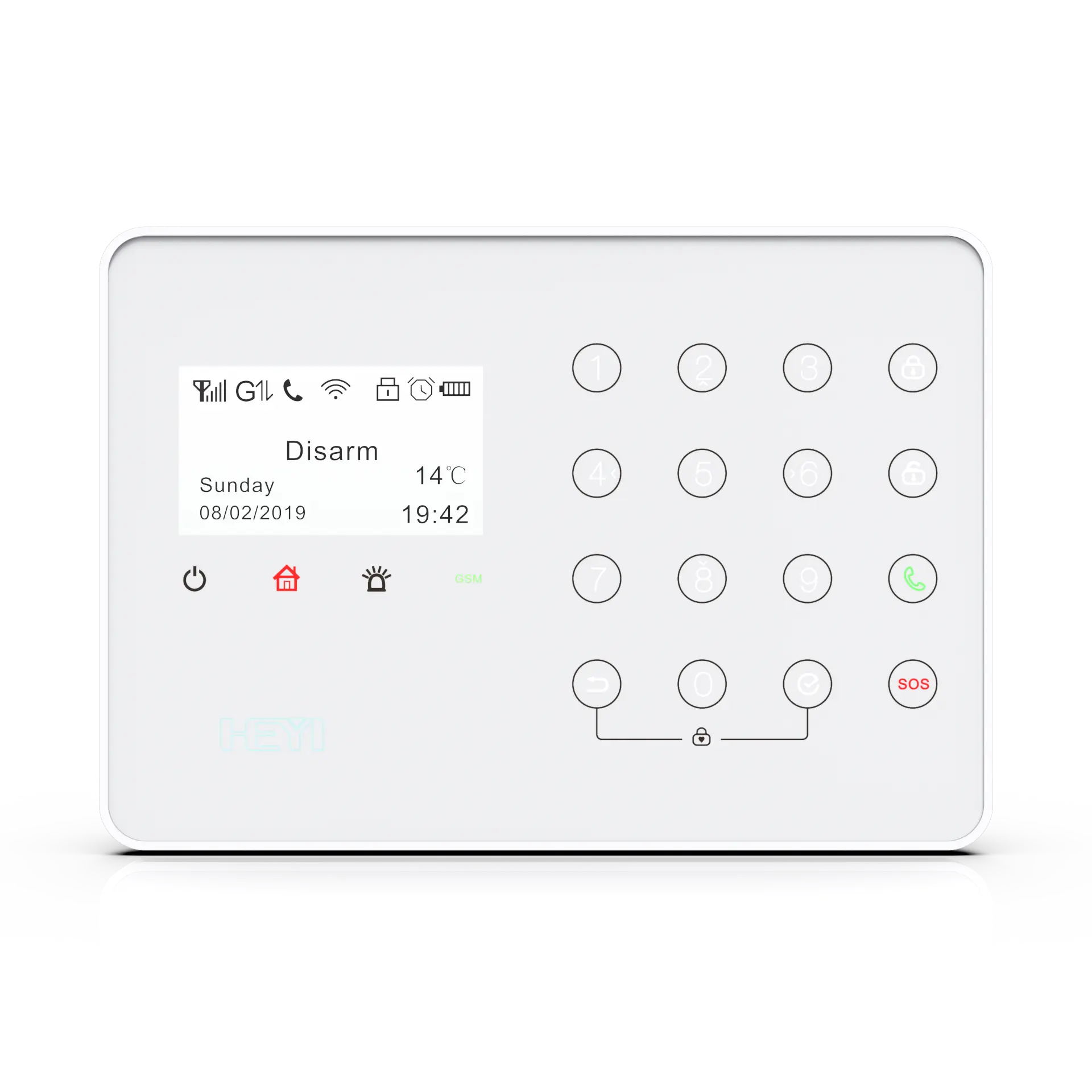 HEYI-sistema de alarma antirrobo W7 para el hogar, Control inalámbrico de seguridad para el hogar, GSM/ Wifi /LTE, precio de fábrica, venta al por mayor