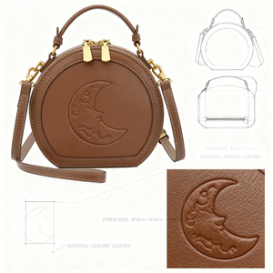 Borsa a tracolla con Design alieno con Design a forma di alieno con rientranza ricamata in ItaBag a tracolla bassa borsa <span class=keywords><strong>Ita</strong></span> personalizzata - Product Image 4