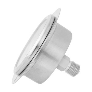 Customized stainless steel axial flanged YN60ZTBF oil-filled back-connection flange pressure <b>gauge</b> M14*1.5 shock resistant - Product Image 4