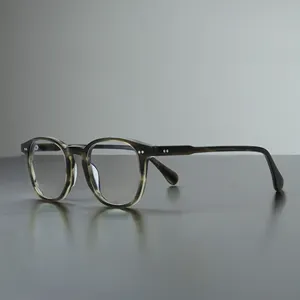 Les dernières montures de lunettes en acétate optique pour hommes minces classiques d'affaires