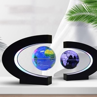 Globo de mapa del mundo LED magnético flotante portátil Levitación giratoria Globo terrestre iluminado Flottant LED