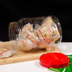 Cubo de almacenamiento de PET de grado alimenticio de 2700ml con tapa espiral hermética Tarro de plástico de uso comercial para encurtidos Aperitivos Dulces para galletas - Product Image 2