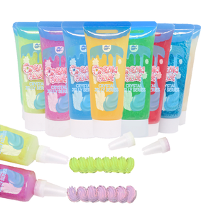 Pegamento de Crema con Purpurina de Cristal de Colores Surtidos Personalizados, Pegamento de Arcilla para Glaseado, Pegamento de Crema Batida de Simulación para Decoración DIY - Product Image 1