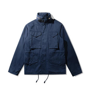 Pakaian kerja kustom jaket Lapangan retro Amerika Amikaki mantel parit jaket kerja multi saku serbaguna untuk pria - Product Image 3