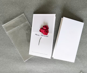 In ấn New Arrival <span class=keywords><strong>2025</strong></span> giáng sinh thẻ lễ hội Nguồn cung cấp có thể ghi khô hoa thiệp chúc mừng Cảm ơn bạn thẻ - Product Image 3