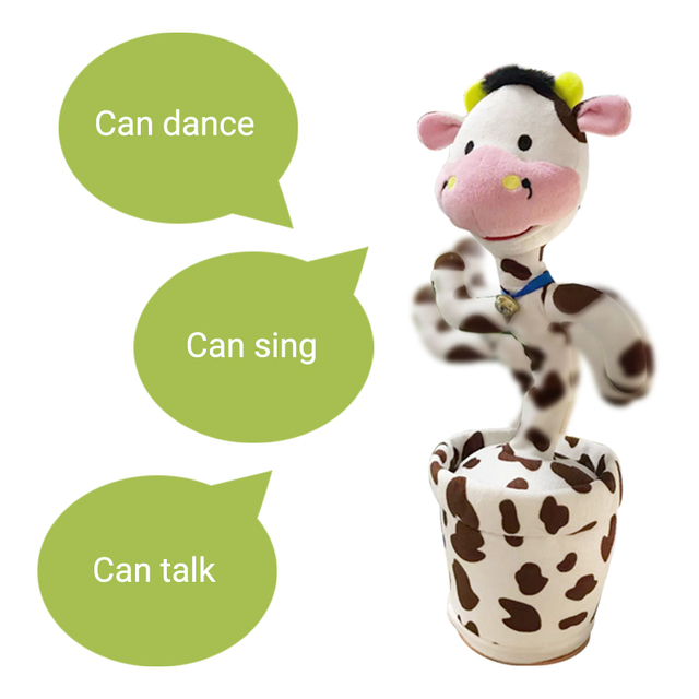 Hot Selling Funny Stuffed Toys Sings and Dance Cactus Toy Plush Doll Dancing Cactus for Kid Voice Recording Plant Toys