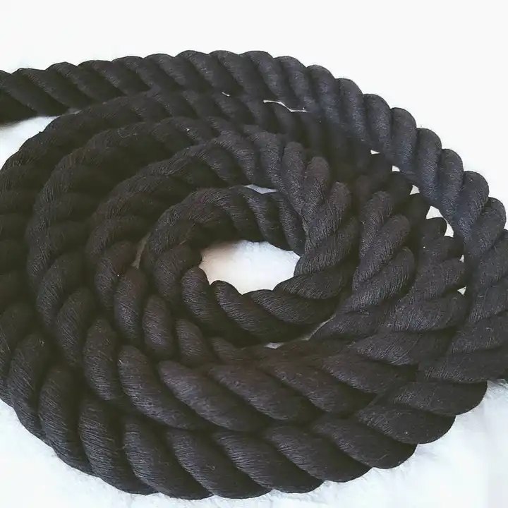 15mm Black Natural Cotton Rope 3