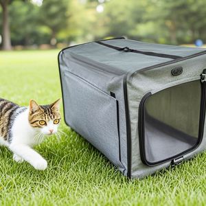 Custom Logo Soft Sided Anti Scratch Breathable Mesh Pet Bag Zipper Closure Travel Portable Pet Bag - Product Image 2