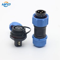 Connecteur circulaire en laiton étanche IP68 SP21, 2 à 7 broches, montage sur panneau, prise mâle/femelle, équipement électrique extérieur