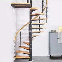 Escalier en colimaçon métallique rotatif YL METAL, design moderne, extérieur, facile à installer
