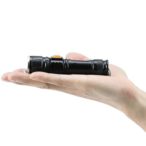 Aluminum Xml-T6 Zoomable Portable Troch Flashlight Mini Multifunction Outdoor Lights Usb Charging