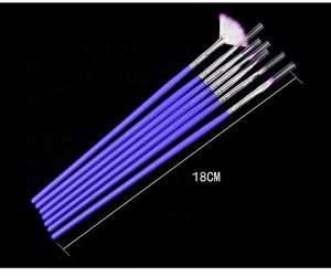 ชุดปากกาทำเล็บแบบมืออาชีพชุดปากกาบำบัดด้วยแสงมีก้านไนล่อนสีม่วงอ่อนจำนวน7ชิ้น/เซ็ต - Product Image 3