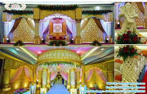 Conjunto de Mandap para Boda Estilo Bollywood, Elegante Mandap Maharaja para Boda en el Reino Unido y Escenario Deslumbrante, Decoración de Mandap para Boda Estilo Bollywood en EE. UU. - Product Image 2