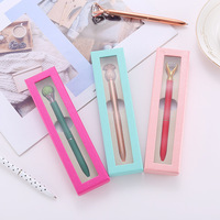 Boîtes d'emballage personnalisées pour stylos, petites boîtes en carton, étui à crayons en papier, boîte à stylos avec couvercle transparent et fenêtres en PVC