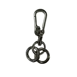 Keychain Ring With Two round open ring Key Holder