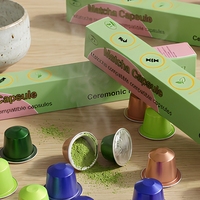 Capsules de café matcha avec antioxydants, compatibles avec les produits sans sucre, vente en gros en vrac à bas prix directement de l'usine