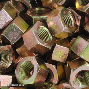 Bullone a Testa Cilindrica in Acciaio Legato di Grado Industriale con 2 Dadi, Filettatura UNC, Zincato, Galvanizzato a Caldo, Ossido Nero - Rivestimento PTFE, Liscio - Product Image 5