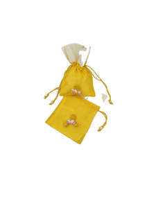 [Goyu] Mini Bolsa Coreana Tradicional Bokjumeoni con Cordón, Bordada, de Poliéster, Ligera, Reutilizable, para Cosméticos - Product Image 4